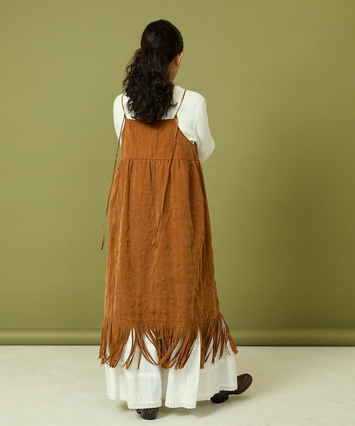 漸變工藝流蘇迷你連衣裙