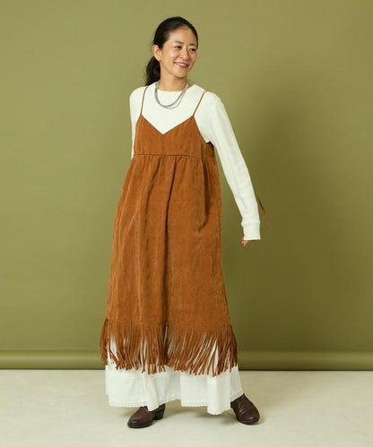 漸變工藝流蘇迷你連衣裙