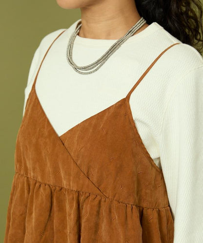 漸變工藝流蘇迷你連衣裙