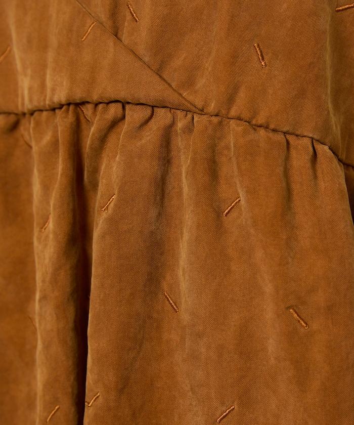 漸變工藝流蘇迷你連衣裙