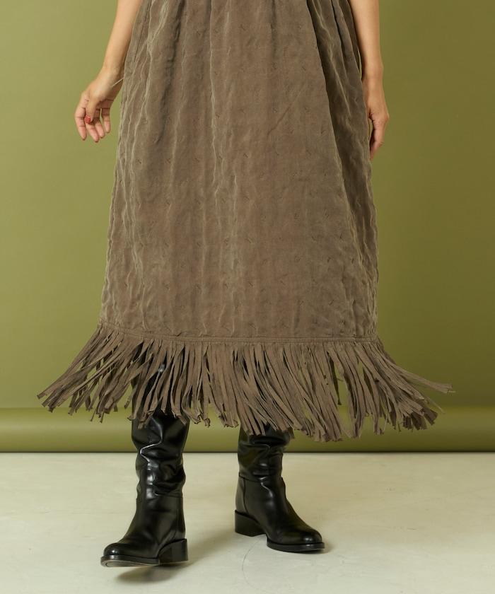 漸變工藝流蘇迷你連衣裙