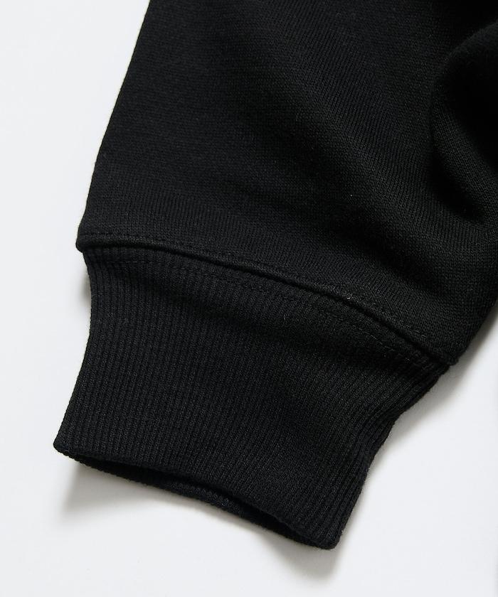 寬鬆版型 刺繡 後背印花 圓領衛衣 /休日少女