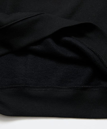 寬鬆版型 刺繡 後背印花 圓領衛衣 /休日少女