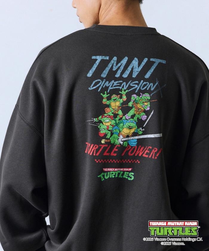 TEENAGE MUTANT NINJA TURTLES/忍者神龜 特別款寬鬆版型背部印花圓領衛衣