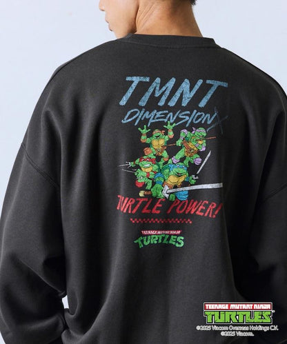 TEENAGE MUTANT NINJA TURTLES/忍者神龜 特別款寬鬆版型背部印花圓領衛衣