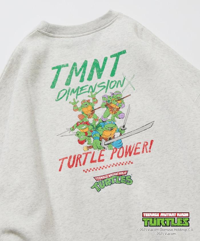 TEENAGE MUTANT NINJA TURTLES/忍者神龜 特別款寬鬆版型背部印花圓領衛衣