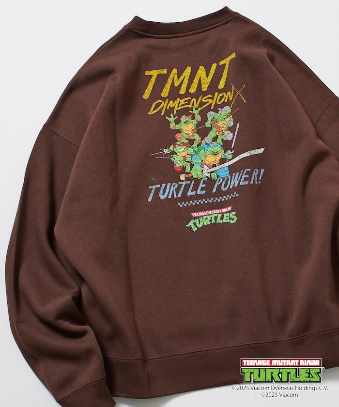 TEENAGE MUTANT NINJA TURTLES/忍者神龜 特別款寬鬆版型背部印花圓領衛衣