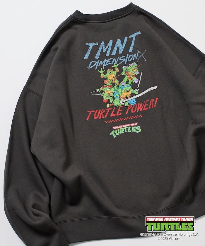 TEENAGE MUTANT NINJA TURTLES/忍者神龜 特別款寬鬆版型背部印花圓領衛衣