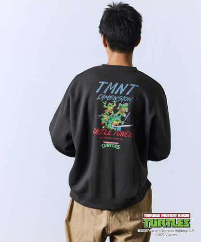 TEENAGE MUTANT NINJA TURTLES/忍者神龜 特別款寬鬆版型背部印花圓領衛衣