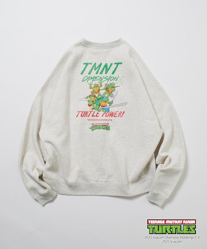 TEENAGE MUTANT NINJA TURTLES/忍者神龜 特別款寬鬆版型背部印花圓領衛衣