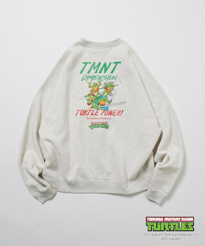 TEENAGE MUTANT NINJA TURTLES/忍者神龜 特別款寬鬆版型背部印花圓領衛衣