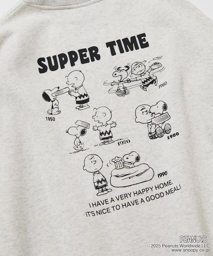 《PEANUTS》/《PEANUTS》特別款背面印花圓領衛衣/SUPPER