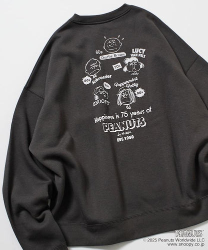 《PEANUTS》/《PEANUTS》特別款背面印花圓領衛衣/FACE