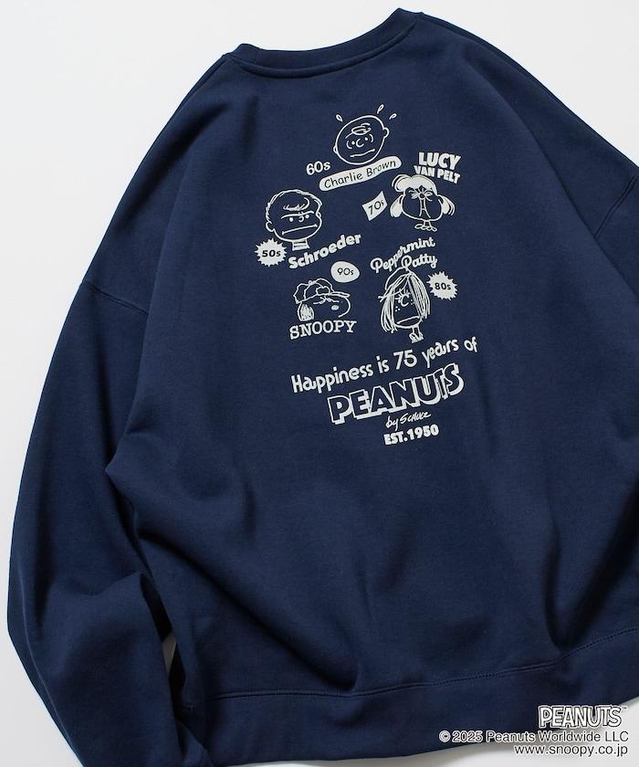 《PEANUTS》/《PEANUTS》特別款背面印花圓領衛衣/FACE