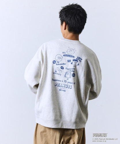 《PEANUTS》/《PEANUTS》特別款背面印花圓領衛衣/FACE
