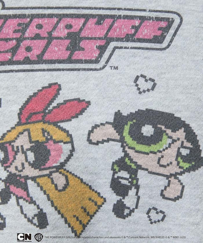 【THE POWERPUFF GIRLS】飛天小女警像素藝術圓領衛衣