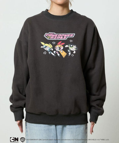 【THE POWERPUFF GIRLS】飛天小女警像素藝術圓領衛衣
