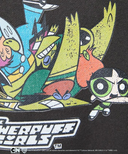 【THE POWERPUFF GIRLS】飛天小女警正面印花圓領衛衣