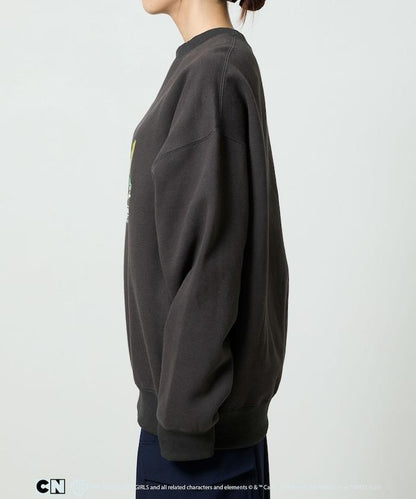 【THE POWERPUFF GIRLS】飛天小女警正面印花圓領衛衣