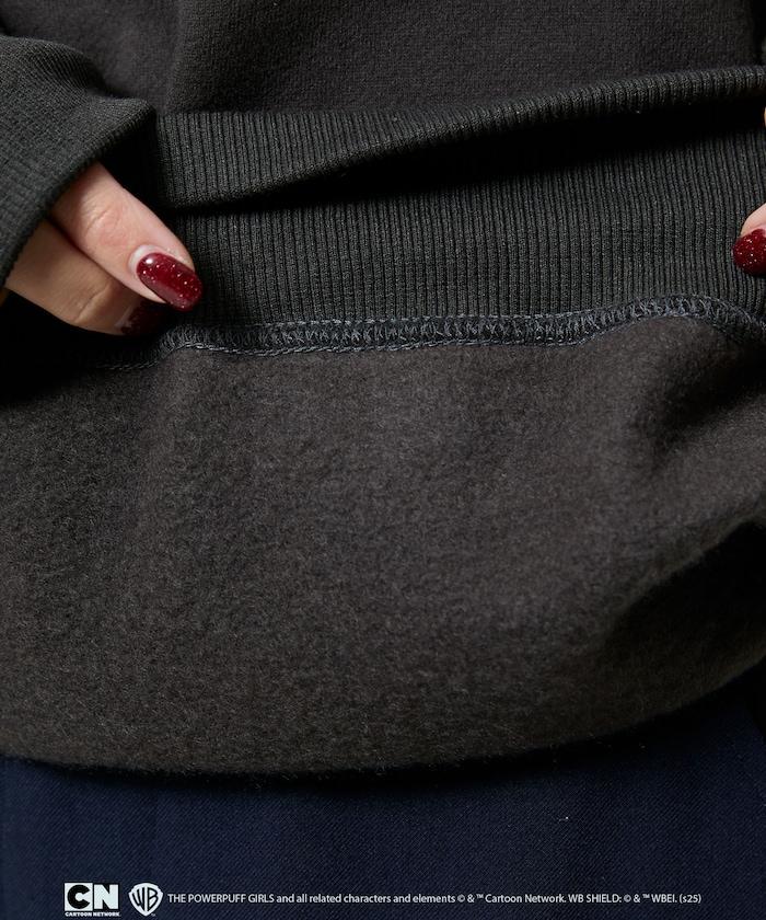 【THE POWERPUFF GIRLS】飛天小女警正面印花圓領衛衣