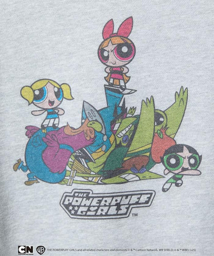 【THE POWERPUFF GIRLS】飛天小女警正面印花圓領衛衣