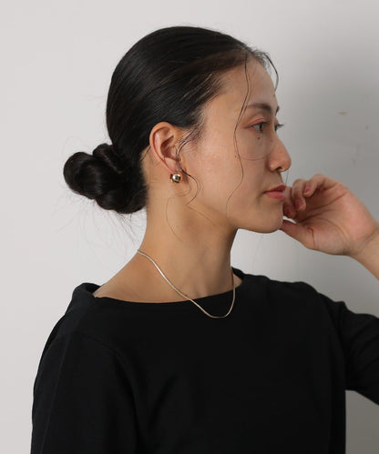 球形一觸式耳釘
