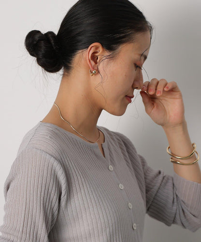 愛心一觸式耳釘