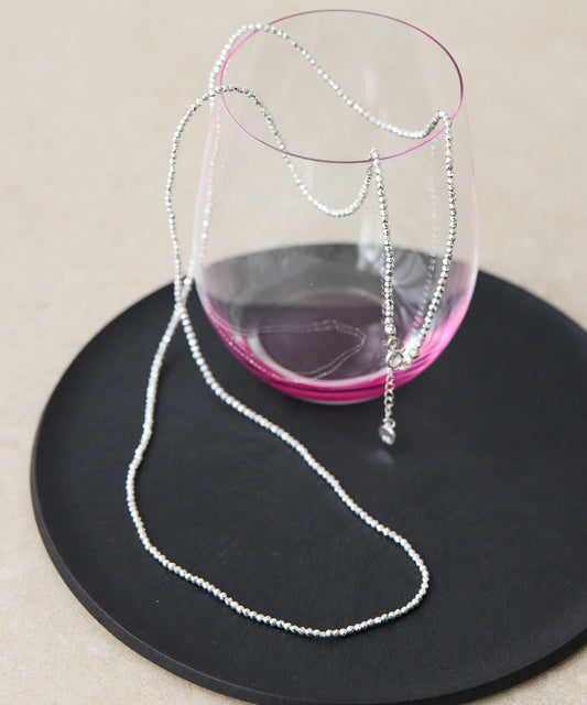 赤鐵礦×銀色長款項鍊