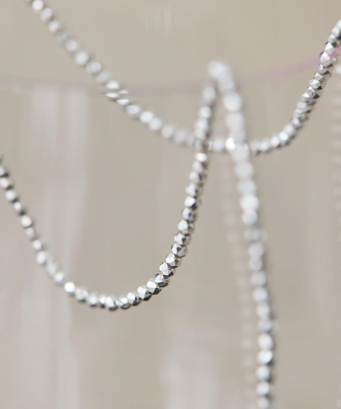 赤鐵礦×銀色長款項鍊