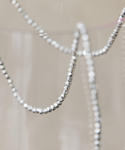 赤鐵礦×銀色長款項鍊