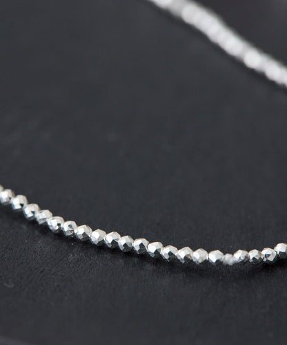 赤鐵礦×銀色長款項鍊