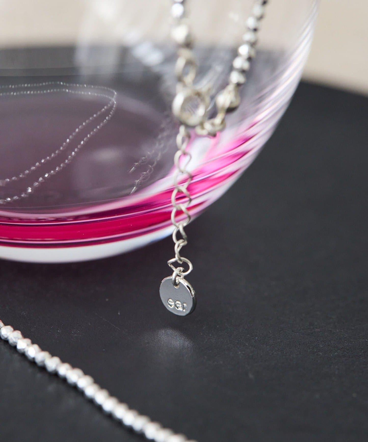 赤鐵礦×銀色長款項鍊