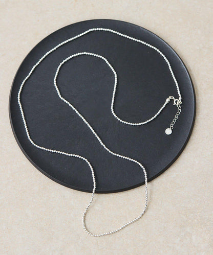 赤鐵礦×銀色長款項鍊