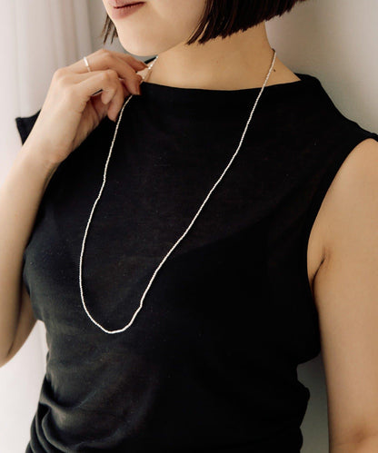 赤鐵礦×銀色長款項鍊