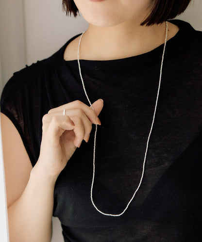 赤鐵礦×銀色長款項鍊