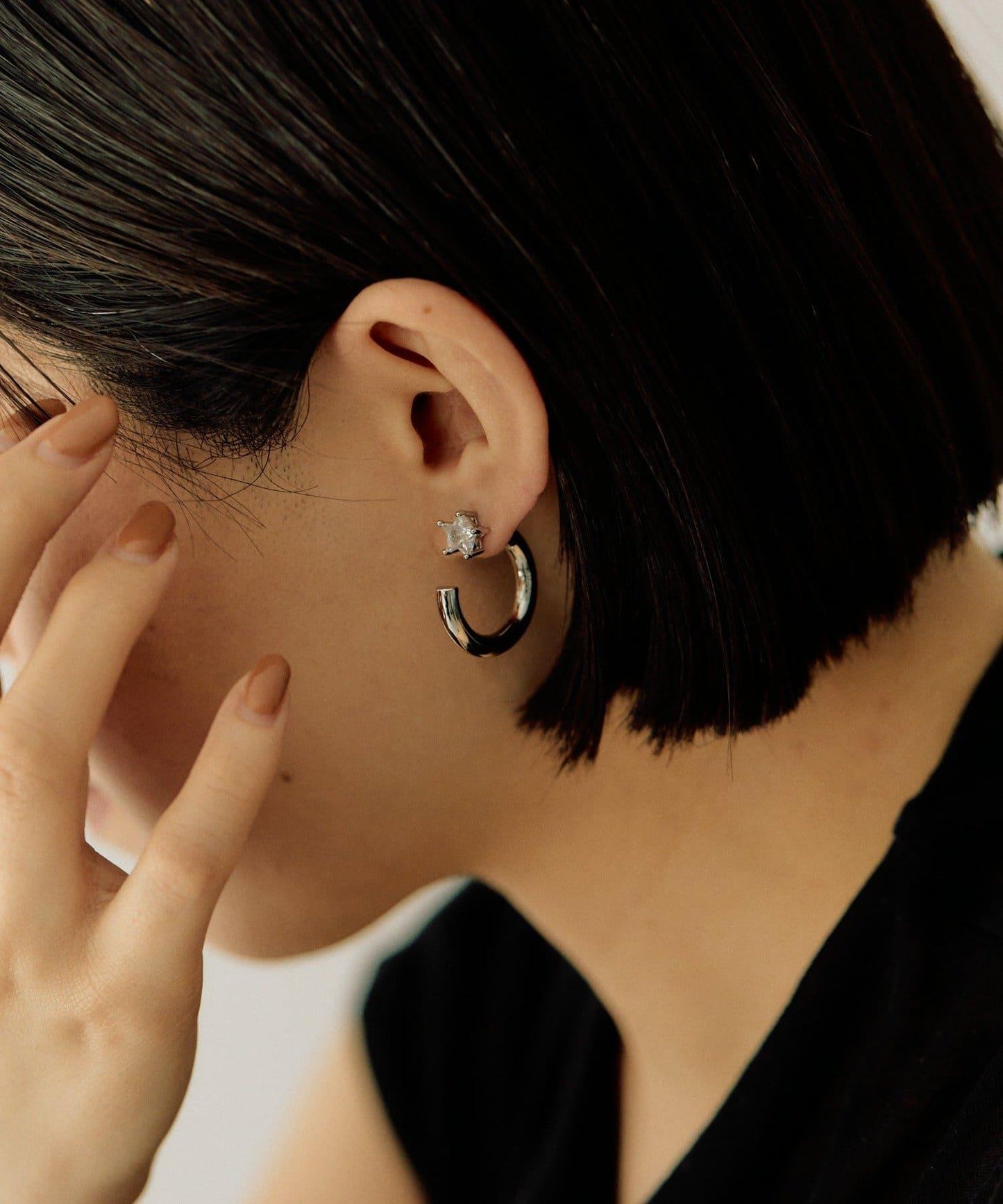 立方體星星耳環