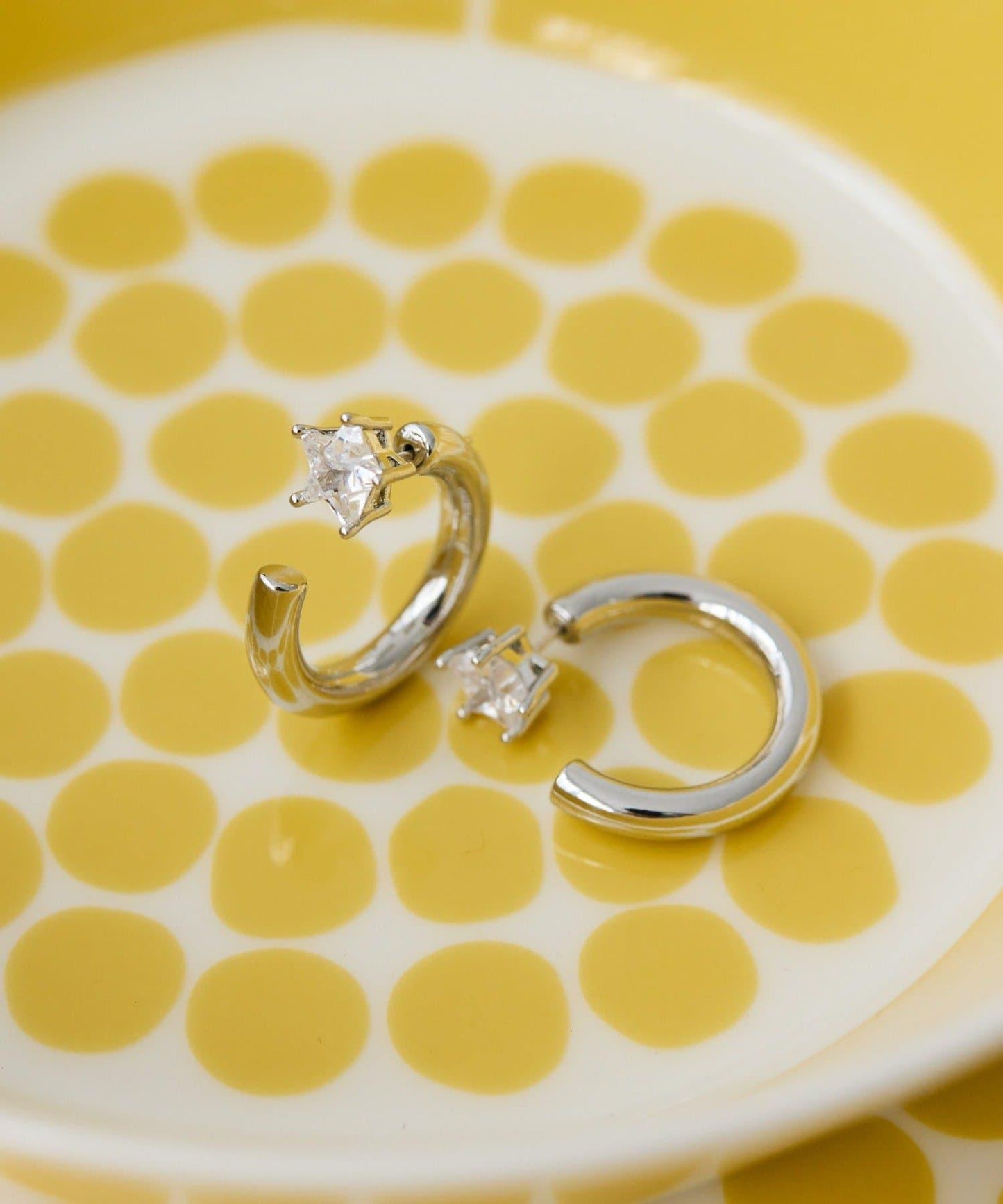 立方體星星耳環