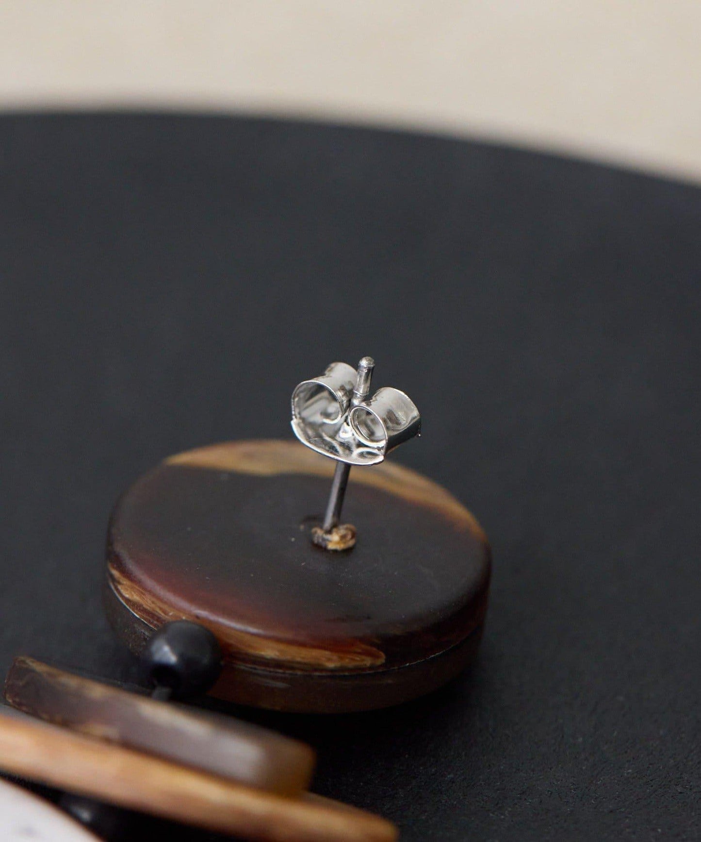 漸變大理石紋耳環