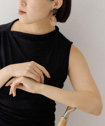 漸變大理石紋耳環