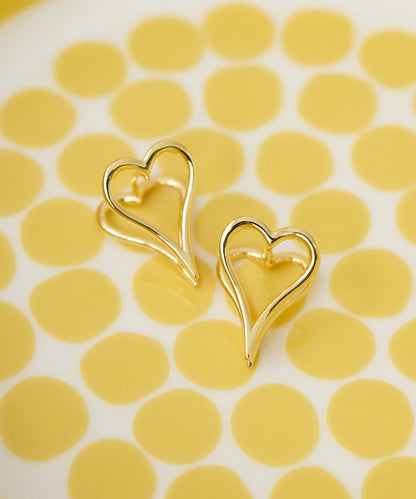 透視心形耳環