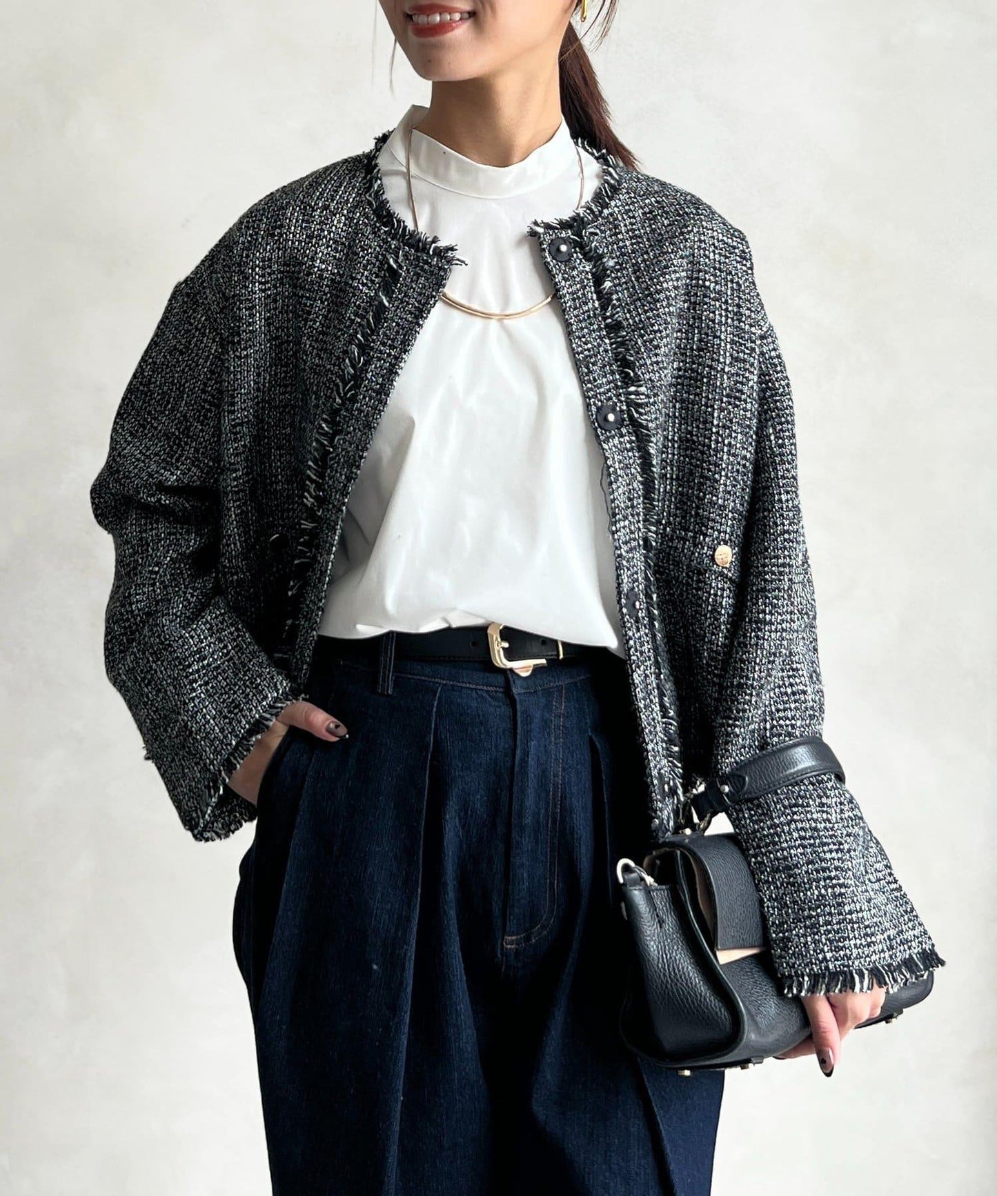 【可用於正式場合】粗花呢夾克