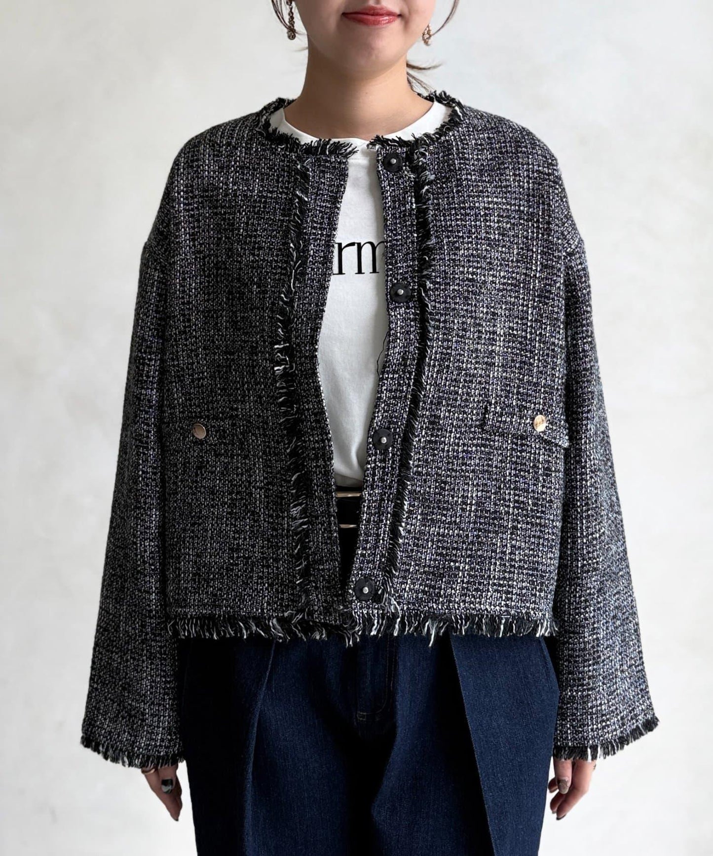 【可用於正式場合】粗花呢夾克