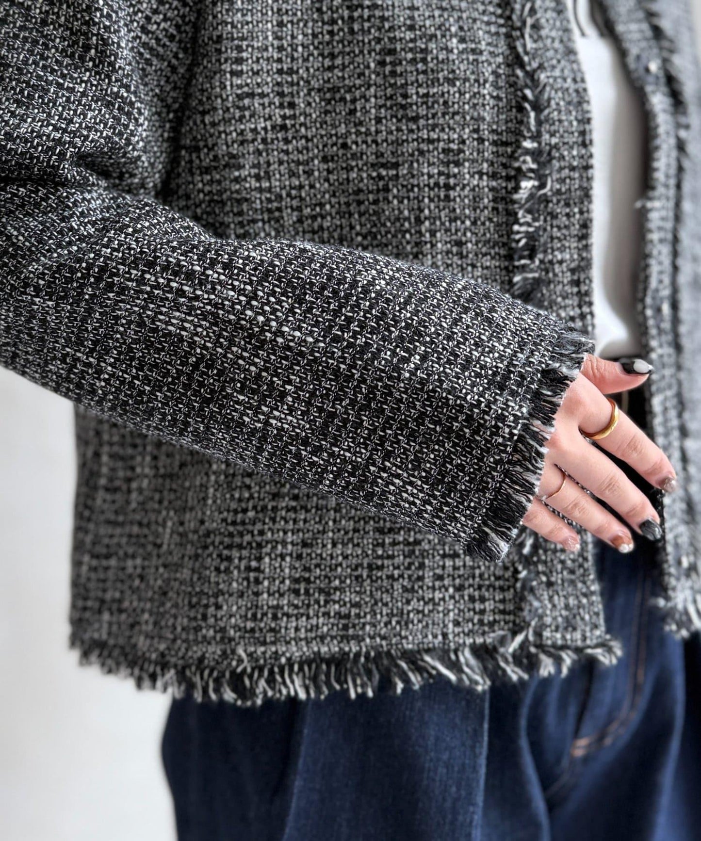 【可用於正式場合】粗花呢夾克