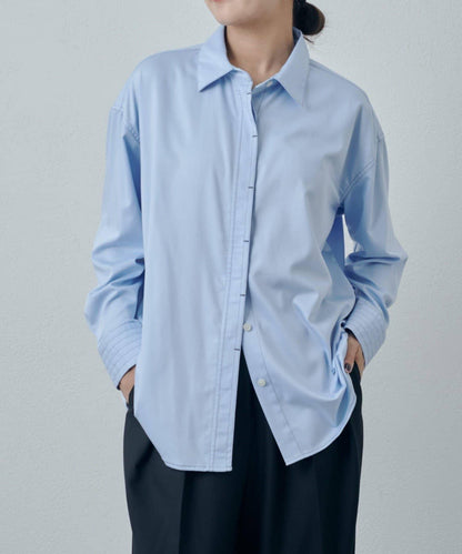 竹纖維人造絲拼接襯衫