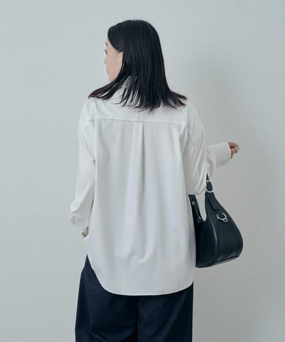 竹纖維人造絲拼接襯衫