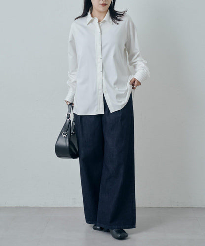 竹纖維人造絲拼接襯衫