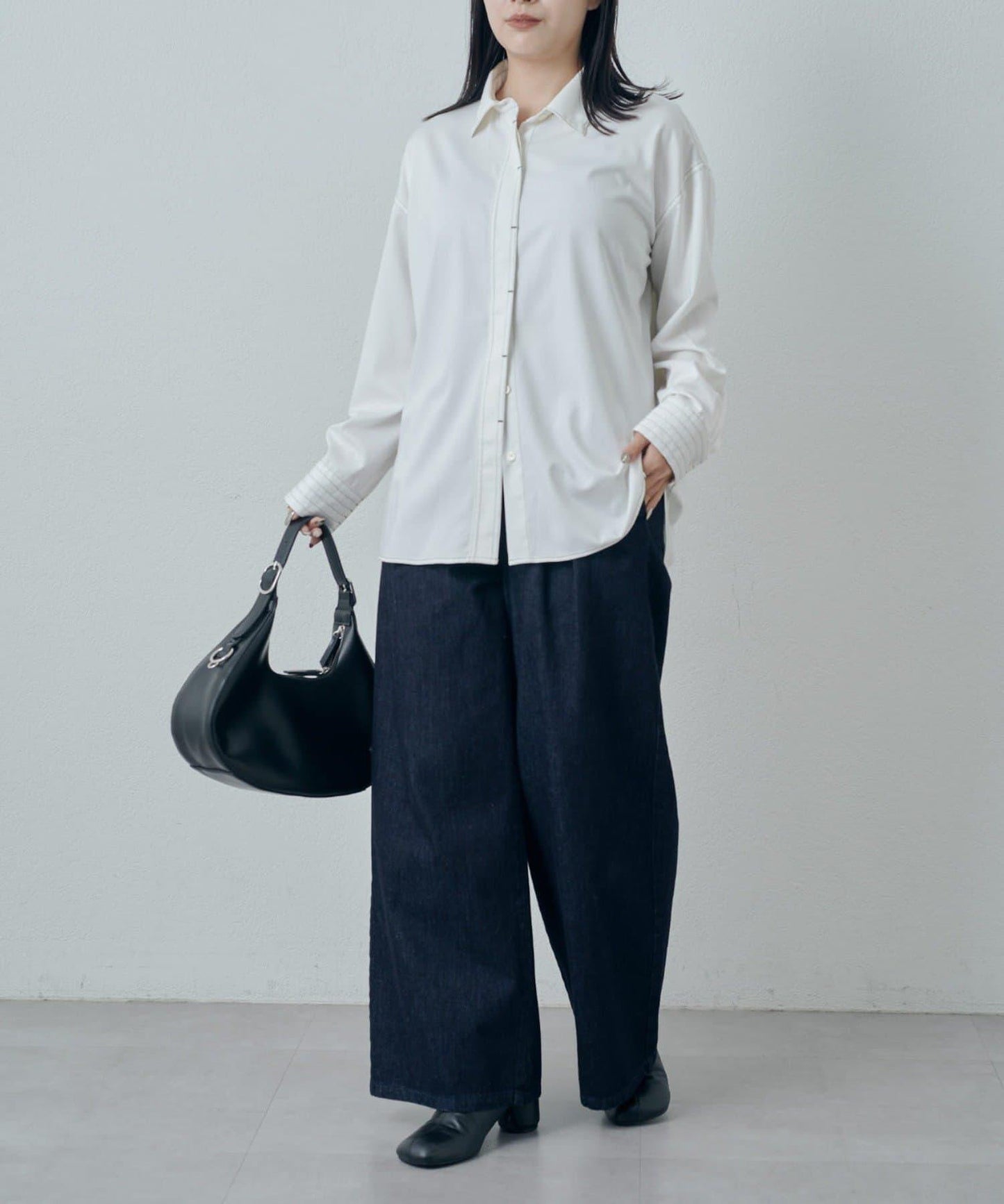 竹纖維人造絲拼接襯衫