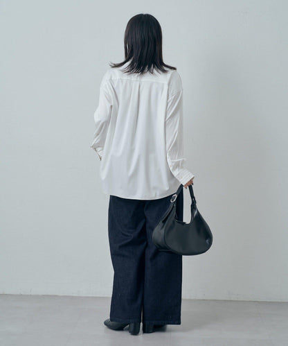 竹纖維人造絲拼接襯衫