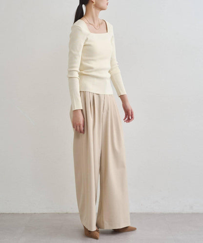 【earthy_】方領針織衫