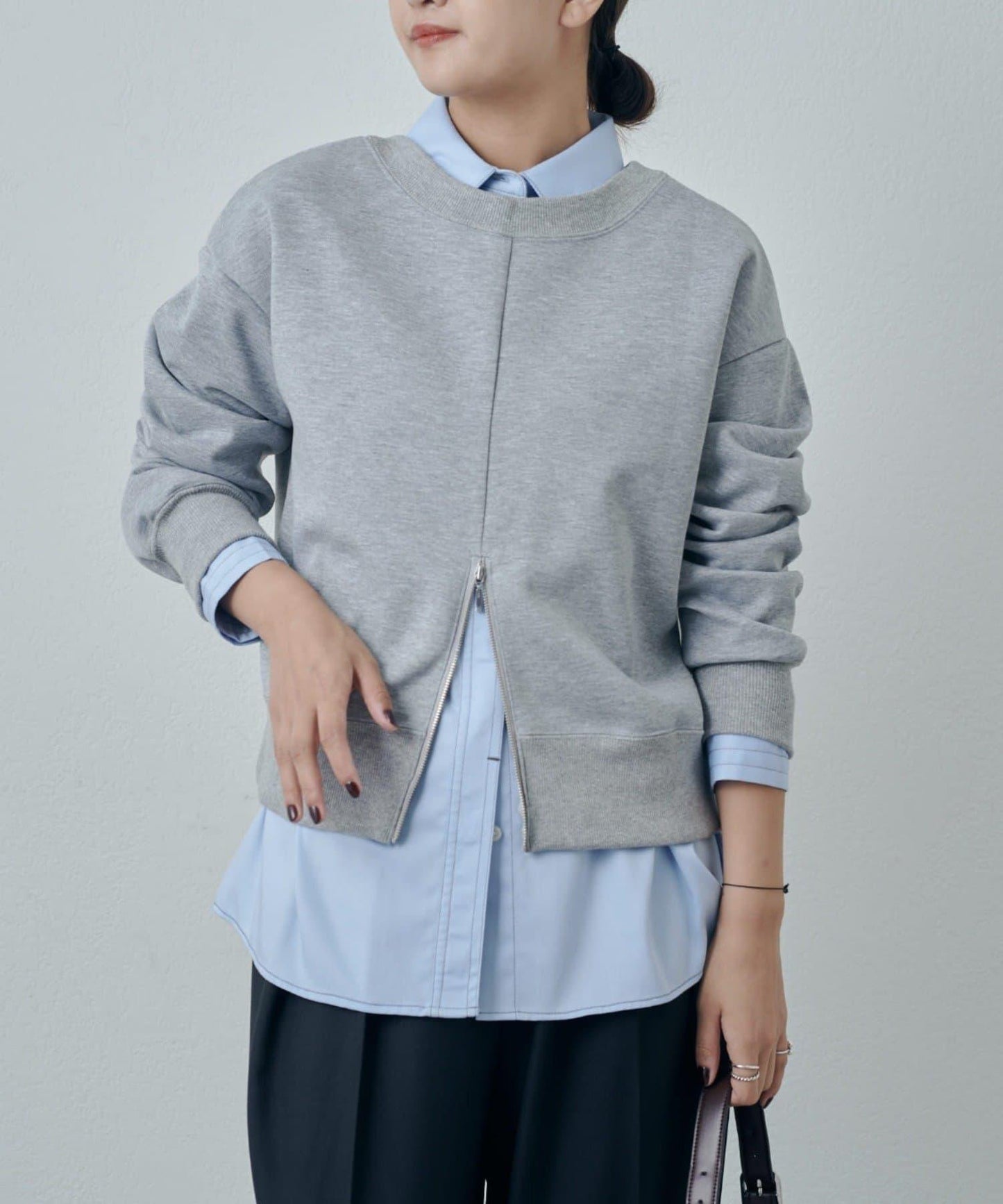 竹纖維人造絲拼接襯衫